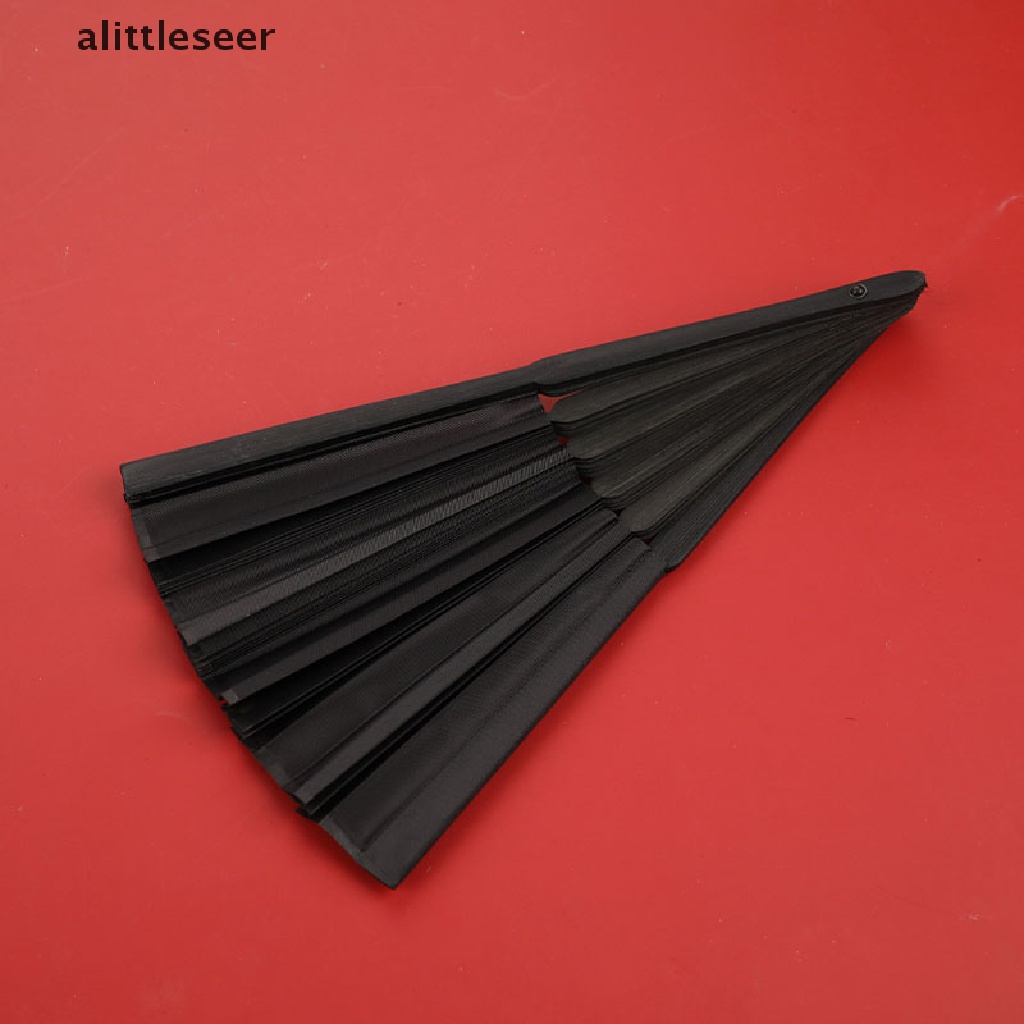 【ER】 Chinese Style Black Vintage Hand Fan Folding Fan Chinese Dance Party Folding Fan .