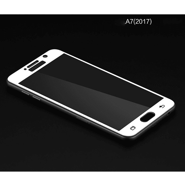 Kính cường lực samsung A7 2017 full màn .