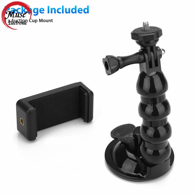 Giá Đỡ Điện Thoại Có Giác Hút Gắn Xe Hơi Điều Chỉnh Góc Quay Video Cho Gopro Action