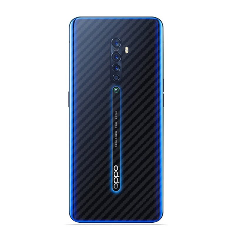 Phim dán sợi carbon 3d trong suốt bảo vệ mặt sau điện thoại cho OPPO Reno 4 3 Pro 2 Z 2F ACE 10X Zoom Find X X2 Pro