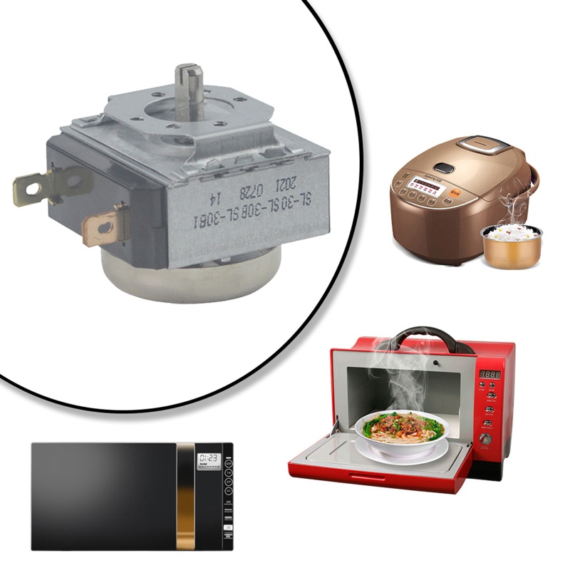 Công tắc hẹn giờ trễ SL-30 1-30 phút cho lò vi sóng nồi chiên không dầu trục cao 1.2cm