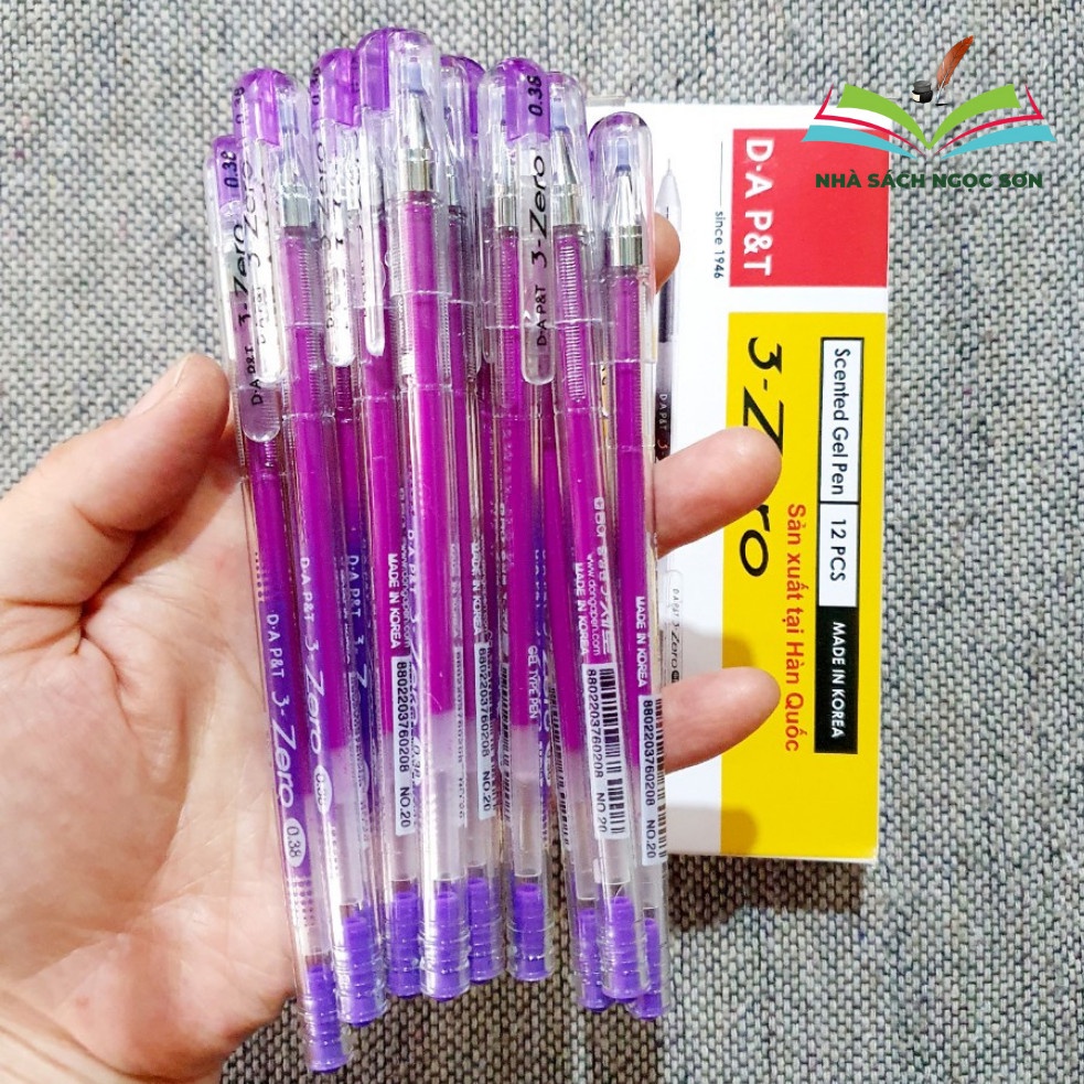 Bút Zero - Bút bi gel Zero Xanh Đen Đỏ Tím không lem, khô mực nhanh