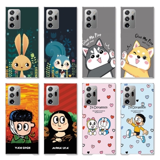 Ốp điện thoại silicon TPU mềm hình chó shiba mona lisa hoạt hình cho Samsung Galaxy Note 20 Ultra 5G/Note 8 9 10+ Pro