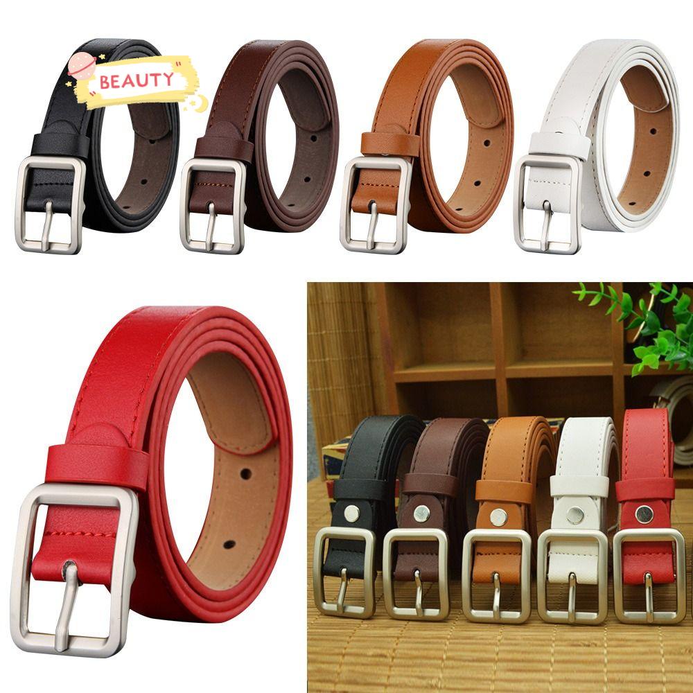 Thắt Lưng Da Pu Khóa Chốt Gài Thời Trang Cho Nữ