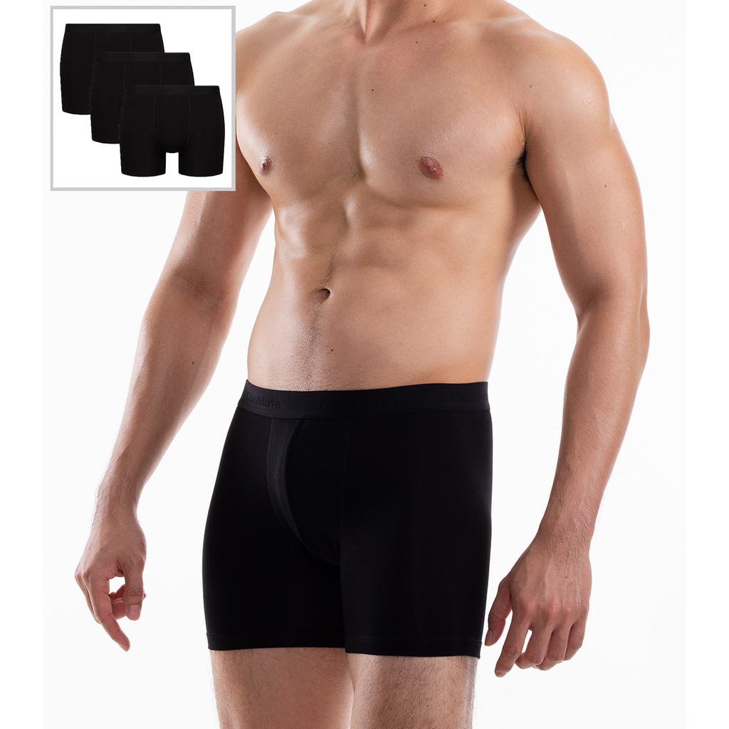 Set 3 quần lót nam Brief Boxer Modal (gỗ sồi) thoáng mát khử mùi thương hiệu Coolmate