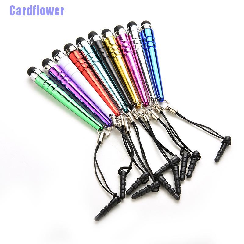 Cardflower  10Pcs Metal Stylus Screen Touch Pen For iPhone IPad Tablet PC Samsung HTC