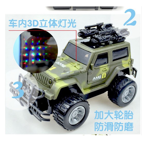 VG Quán tính Kid Leo lên xe địa hình Mô phỏng 3D Light Music Model Toy