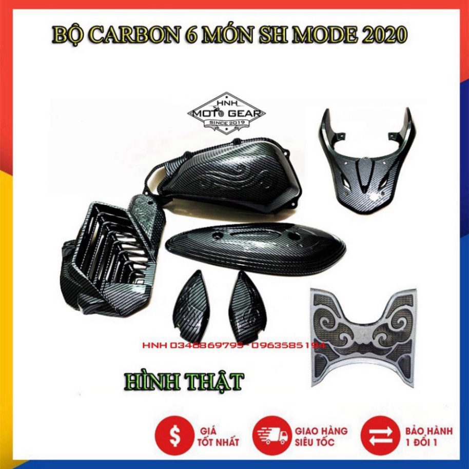 Ốp Carbon Cho SH Mode 2020 - 6 Món