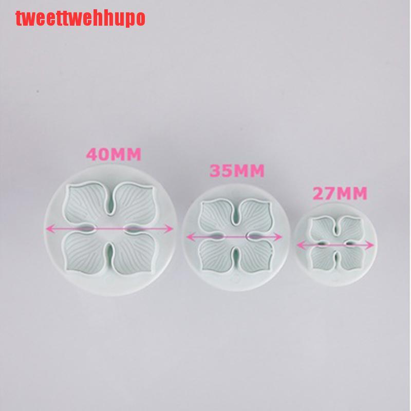 Set 3 Khuôn Cắt Kẹo Mềm Trang Trí Bánh Hình Hoa Cẩm Tú Cầu