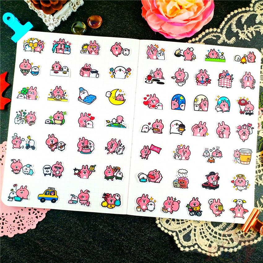 Set 60 miếng hình dán trang trí album sổ tay DIY