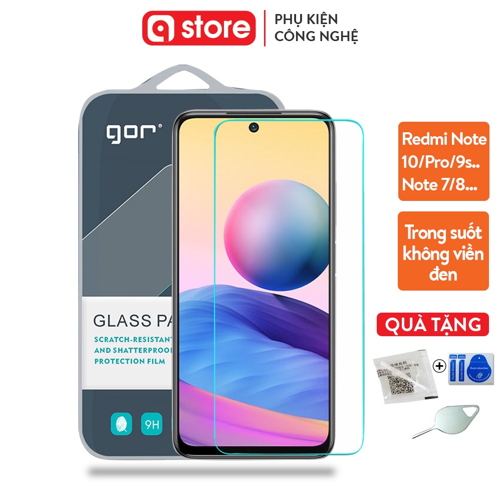 Dán Cường Lực Redmi Note 10 / Note 10 Pro 7 / Note 7 Pro / Redmi Note 8 / Note 8 Pro Cường lực Gor Chính Hãng