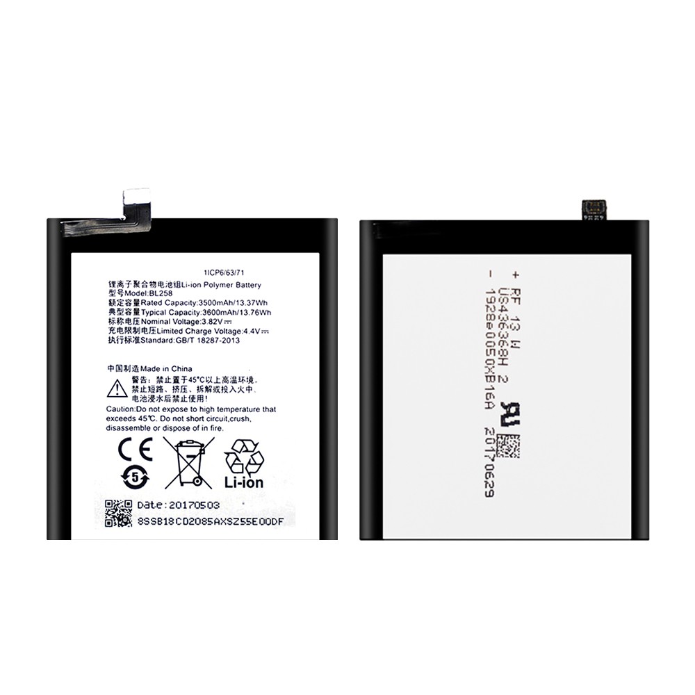 Pin Vibe X3 (BL258) dung lượng 3600mAh Zin Máy