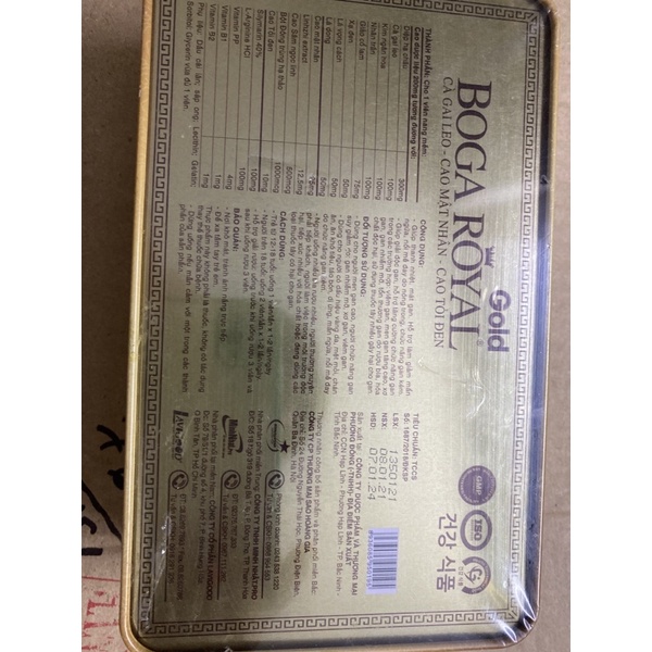 VIÊN UỐNG BOGA ROYAL GOLD