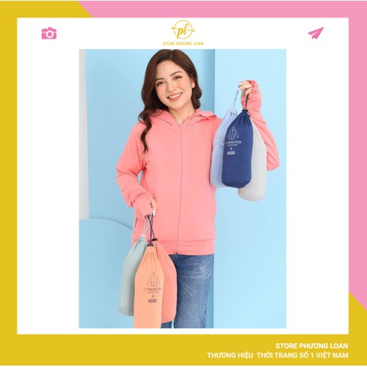 [Bán Sỉ SSL ] Áo Chống Nắng Nữ  2  Lớp Mặc có khóa túi Chống Tia UV, Vải Nhật