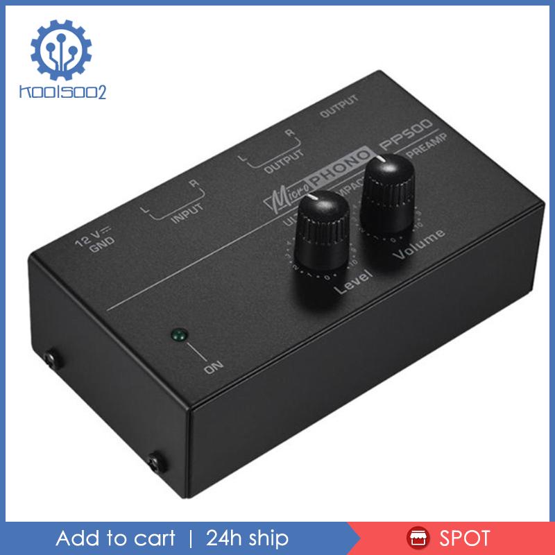 [Koolsoo2] Pp500 Phono Nút Xoay Điều Khiển Âm Thanh Nổi Điện Tử Mini