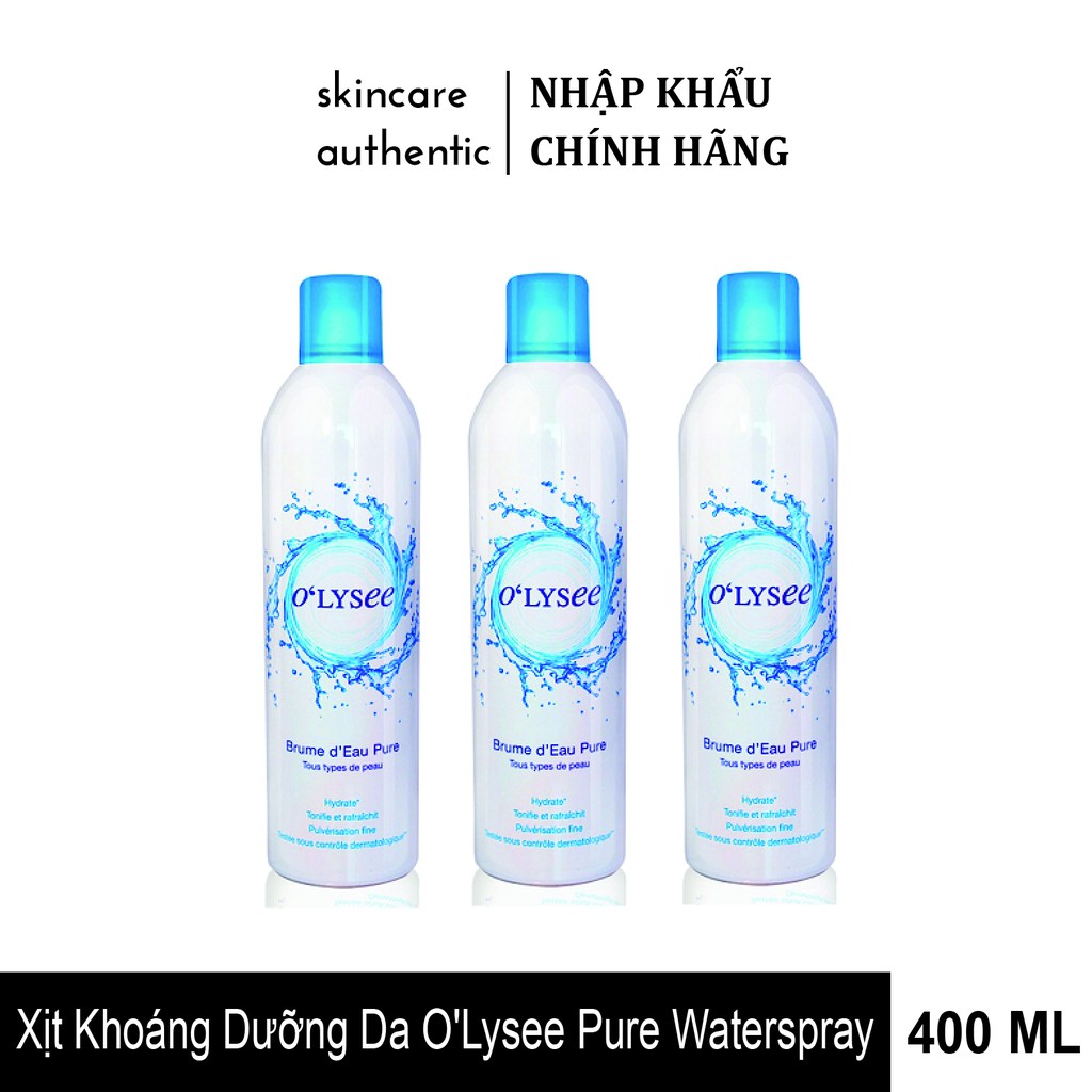 [AUTHENTIC 100%] Xịt Khoáng Dưỡng Da O'Lysee Pure Waterspray 400ml