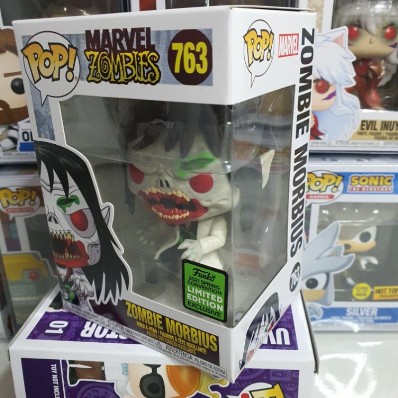 Đồ chơi mô hình funko pop 763 Zombie Morbius [Spring Convention] - Marvel