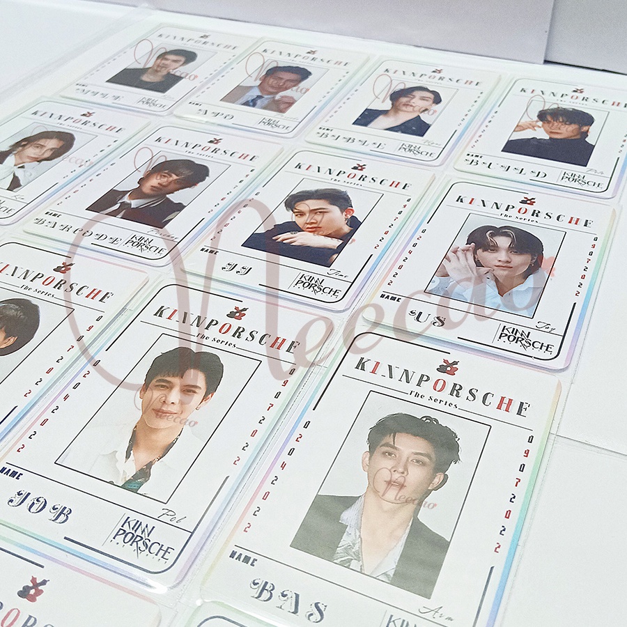 1 Character Card Bo Góc KINNPORSCHE The Series 16 Thành Viên MileApo BibleBuild JeffBarcode JJUs JobBas Designed Unoff