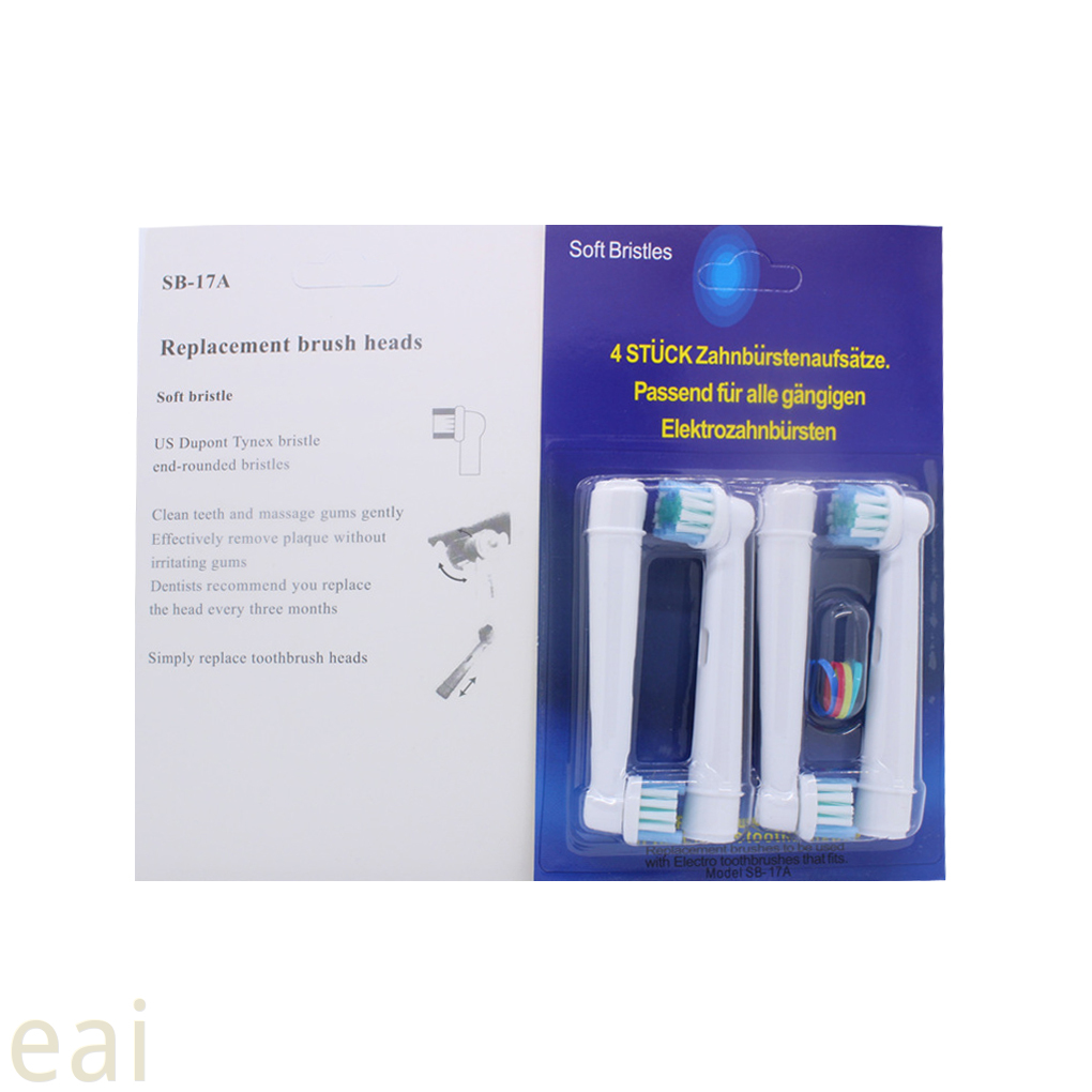 ORAL-B Set 4 Đầu Bàn Chải Điện Thay Thế Cho Bàn Chải Braun