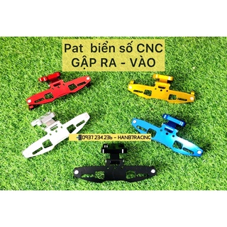 Pat Biển Số Gập Ra Vào - nhôm CNC ( ảnh thật ) CBR150 Gsx150 R15 MT15 CBR650