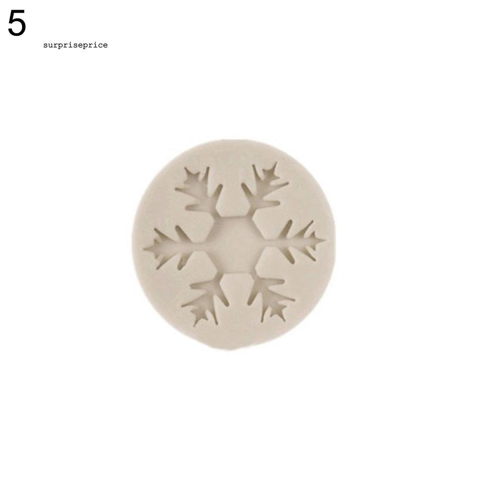 Khuôn silicon làm bánh kẹo đa năng hình bông tuyết xinh xắn tiện lợi