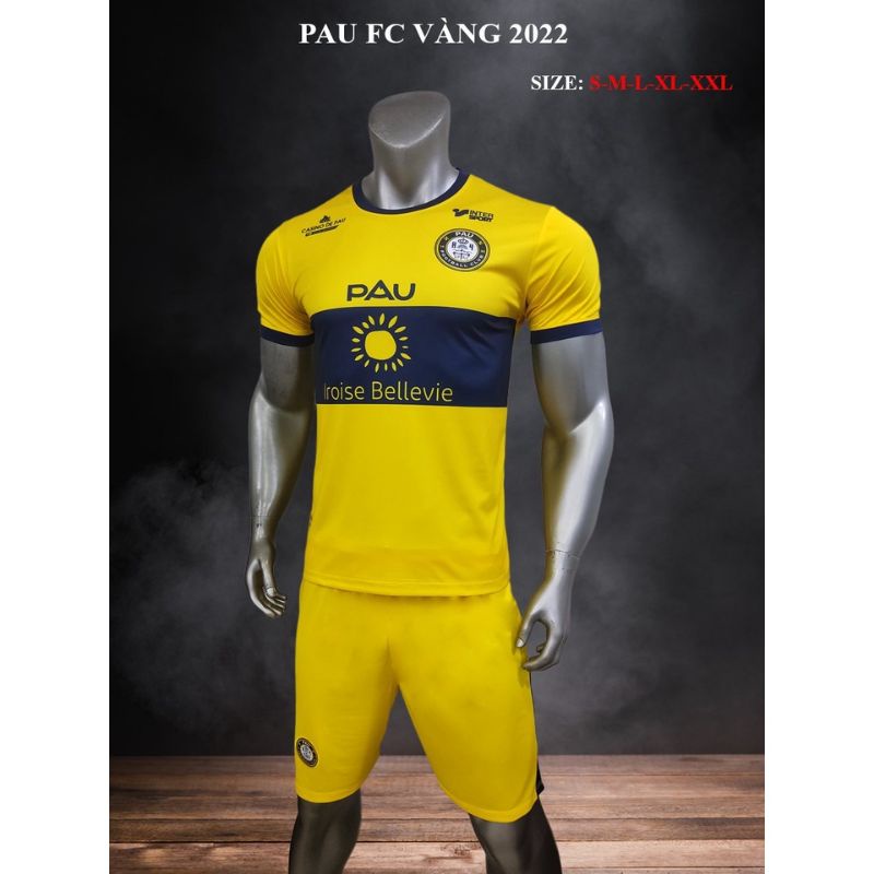 Bộ quần áo bóng đá Pau FC , quần áo đá banh Quang Hải 19 Mới Nhất 2022 2023