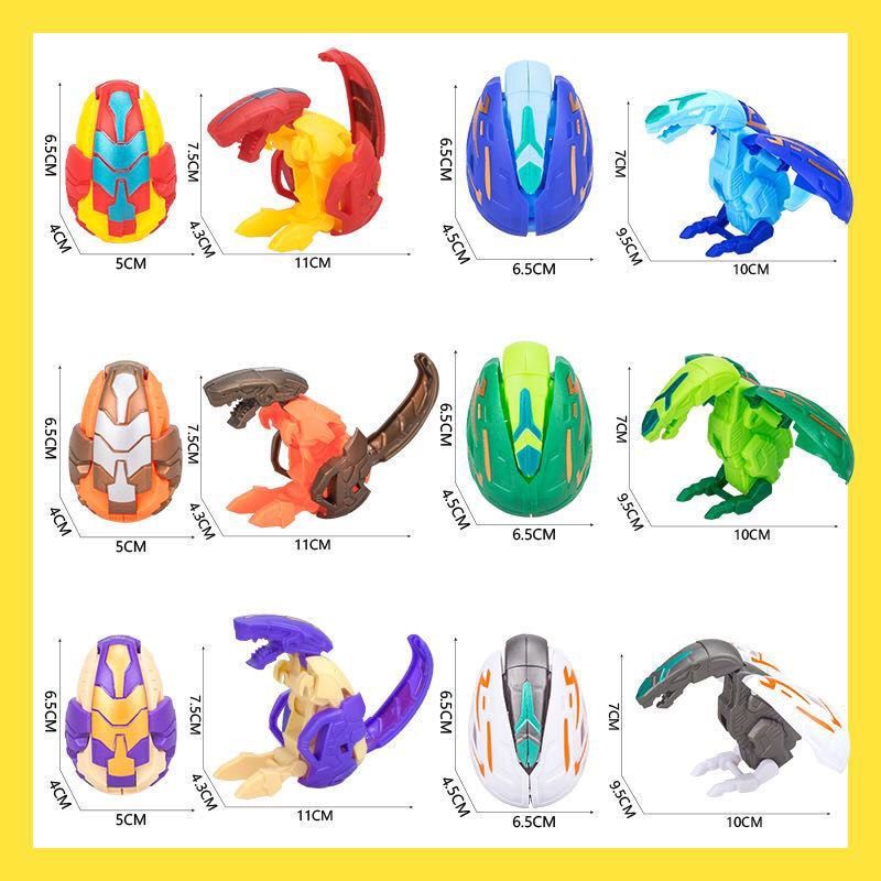 vỉ 25 quả trứng biến hình khủng long robot , Egg God Deformed Dinosaur Popped