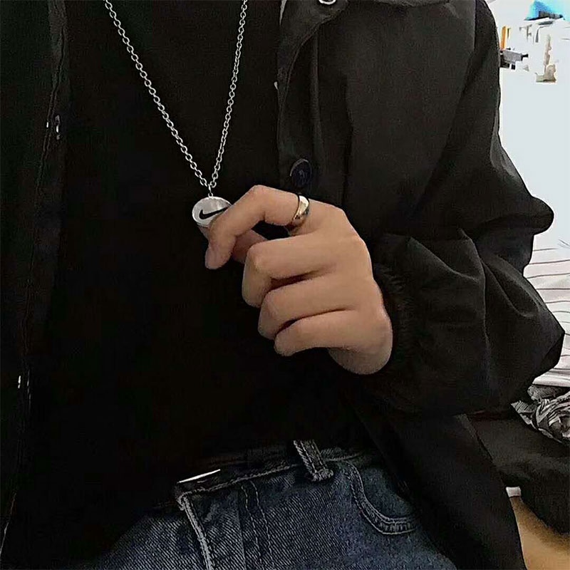 Dây chuyền thép không gỉ phong cách Hàn Quốc cá tính sành điệu