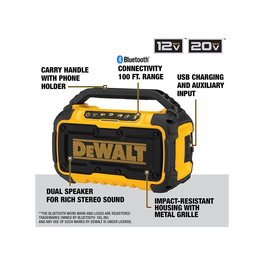 Loa Dewalt DCR10 12V 20V