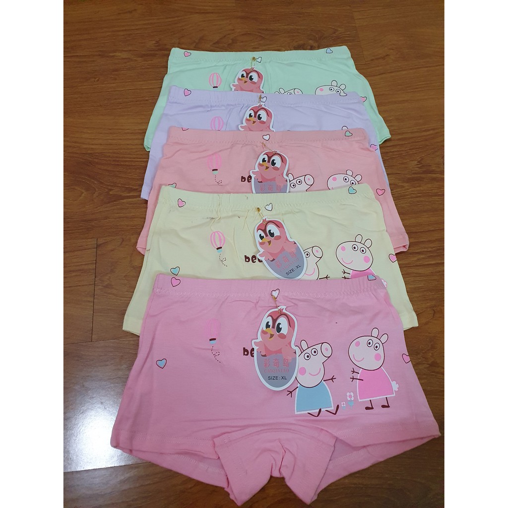 Sét 5 chip đùi cotton bé gái