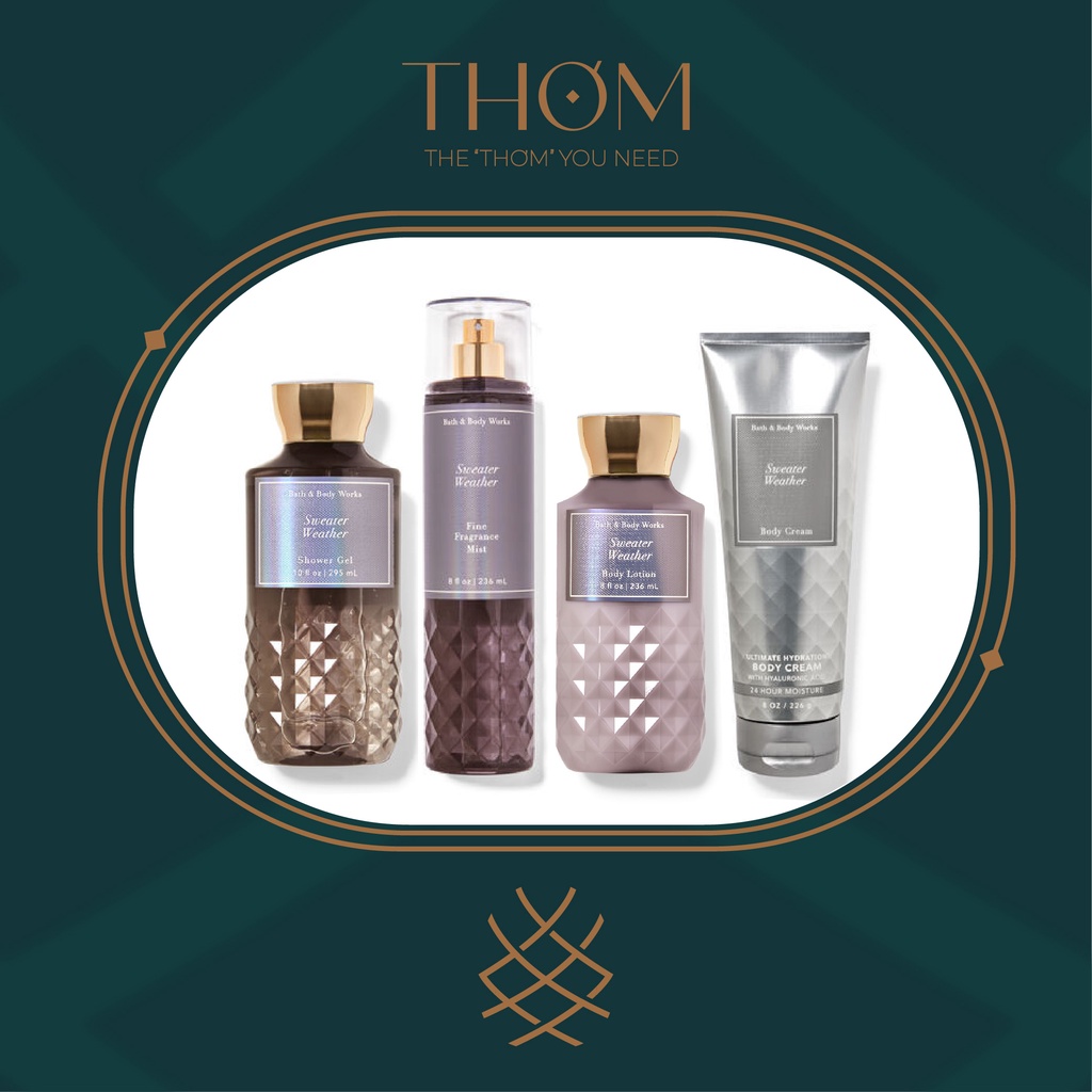 SWEATER WEATHER | Sản Phẩm Tắm Dưỡng Xịt Thơm Toàn Thân Bath &amp; Body Works