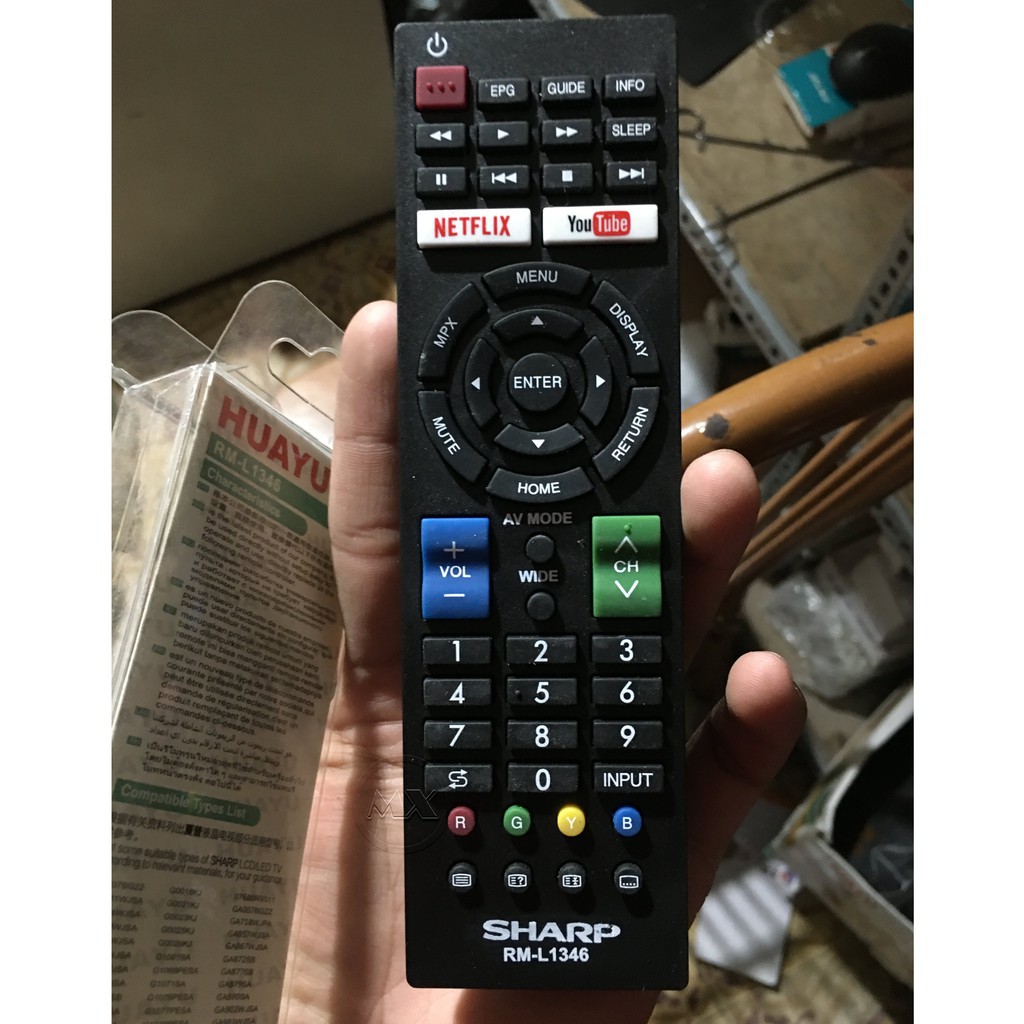 điều khiển TV SHARP RM-L1346