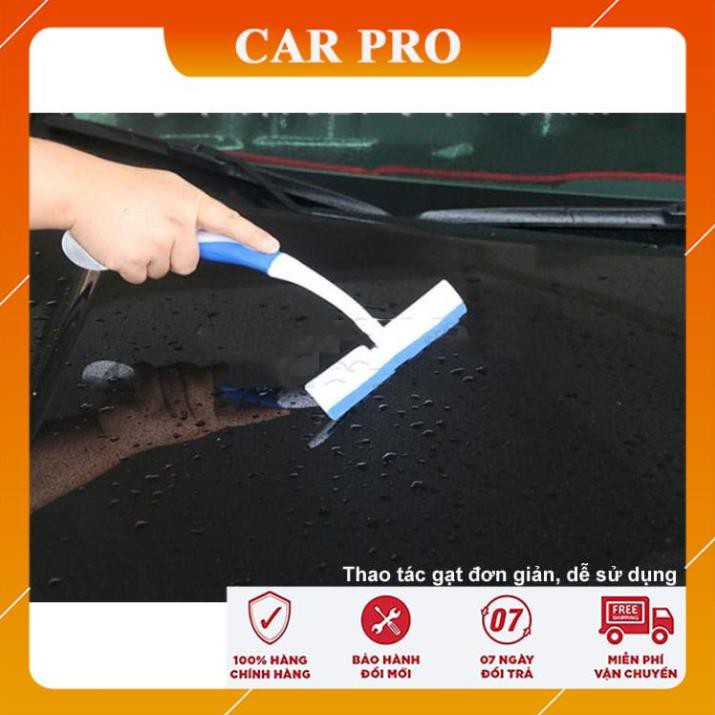 Cây gạt nước lau rửa kính ô tô silicon dẻo cán dài - CAR PRO