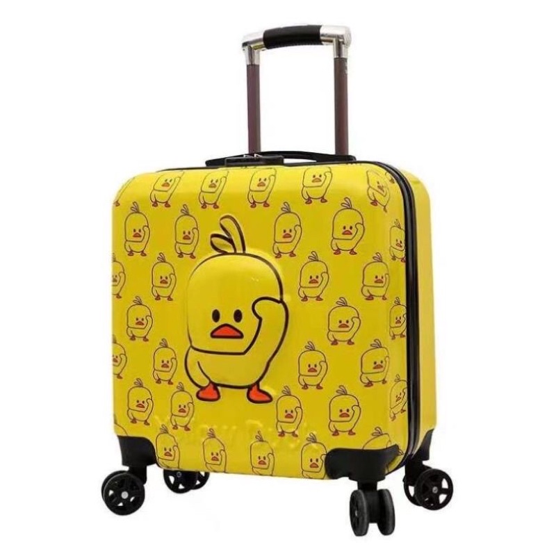 [FREESHIP]Vali vịt vàng vuông cho bé, vali hươu, nhện, elsa, kitty, peppa, minion cảm xúc các mẫu mới nhất 2022