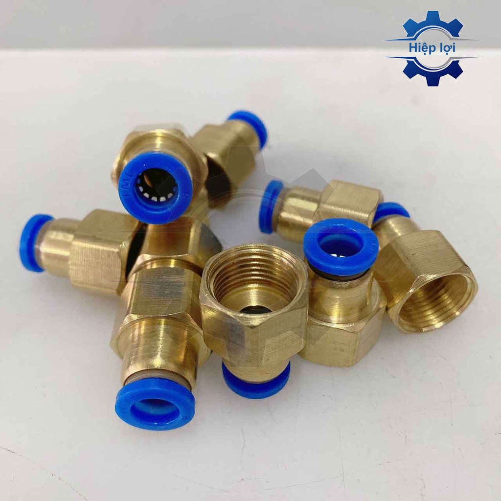Nối khí nén 1 đầu ống 1 đầu ren trong PCF