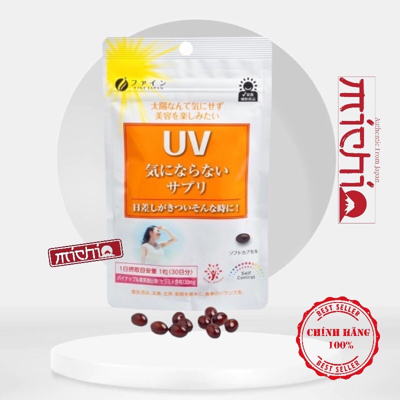 Viên Uống Chống Nắng Uv Care Plus Fine Japan Gói 30 Viên Nhật Bản