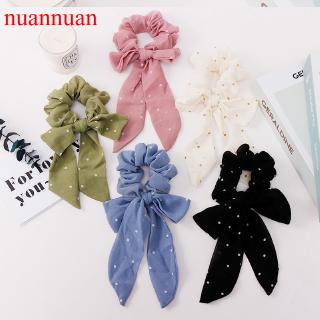 Dây buộc tóc đính nơ ruy băng