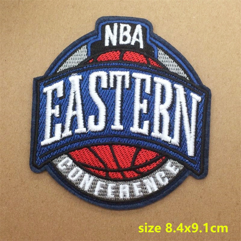 Miếng Dán Ủi Quần Áo Thêu Hình Đội Bóng Rổ Nba Mỹ Phương Tây diy Có Thể Ủi Lại Được