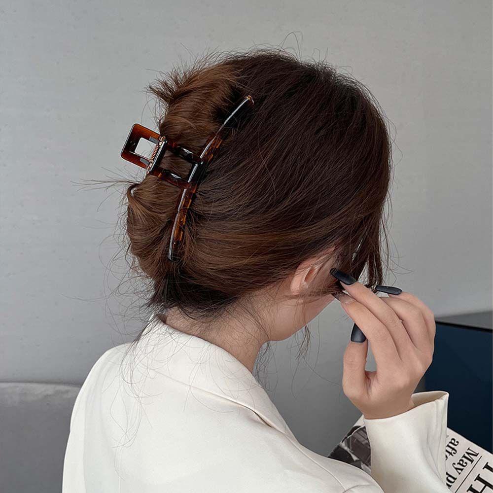 Kẹp Tóc Càng Cua Bằng Nhựa Cỡ Lớn Thời Trang Cho Nữ