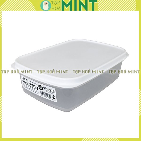 Hộp nhựa đựng thực phẩm nắp dẻo Fitinpack 2200ml - Tạp hoá mint