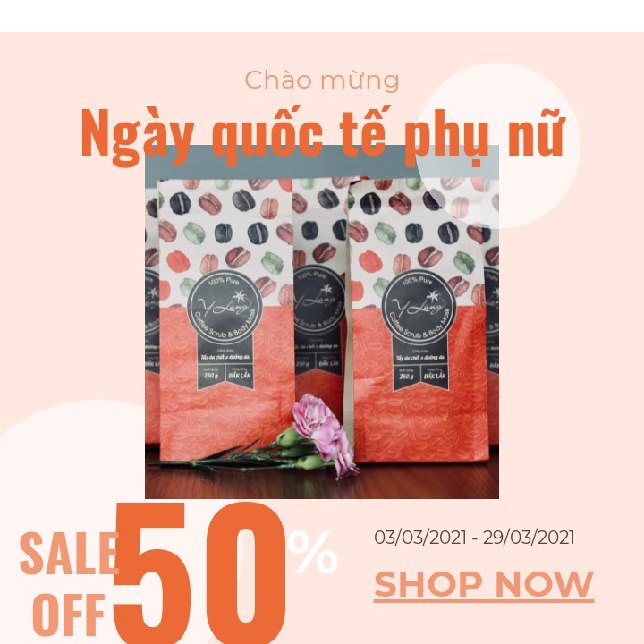 Bột cafe ủ trắng handmade Coffee body Scrub