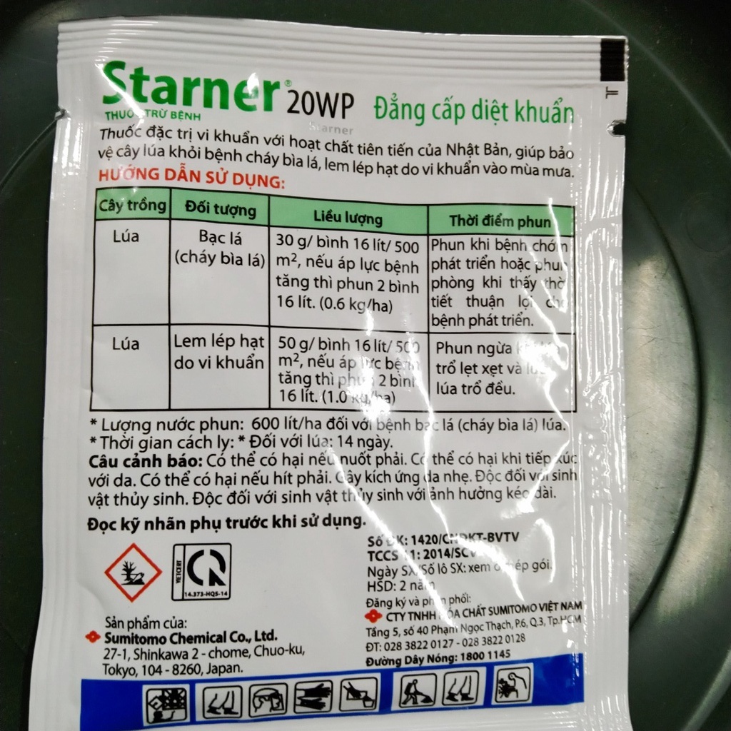 Thuốc đặc trị vi khuẩn, thối nhũn trên lan Starner 20WP 30gram