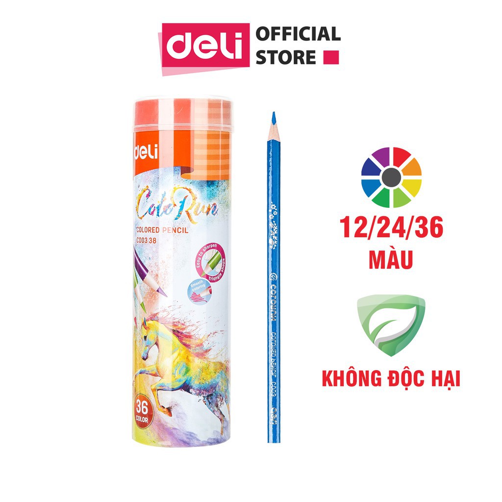 Bút chì 12/24/36 màu - cốc