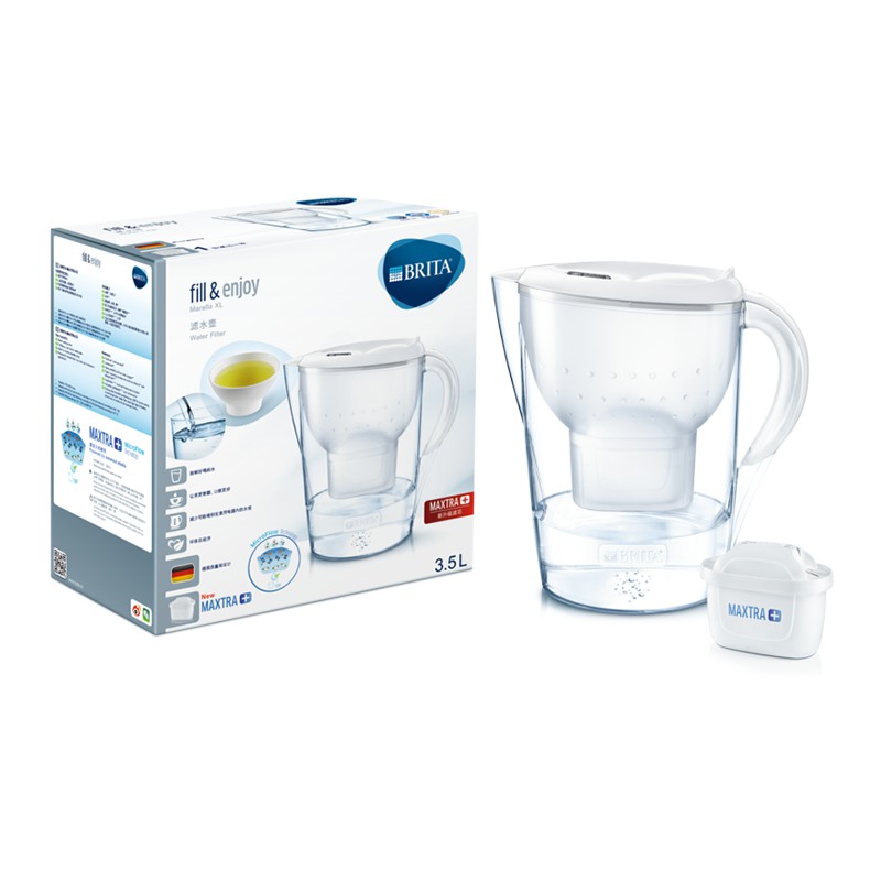 Bình lọc nước BRITA MARELLA XL - 3,5l (có sẵn 1 lõi lọc Maxtra Plus)