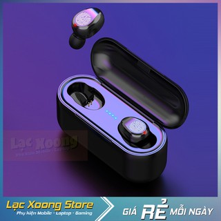 [XẢ HÀNG CỰC GẮT] Tai nghe Bluetooth Amoi F9 LED - Nút cảm ứng, chống nước, kén sạc dự phòng 2000mAh | Bass dày, nhạc êm