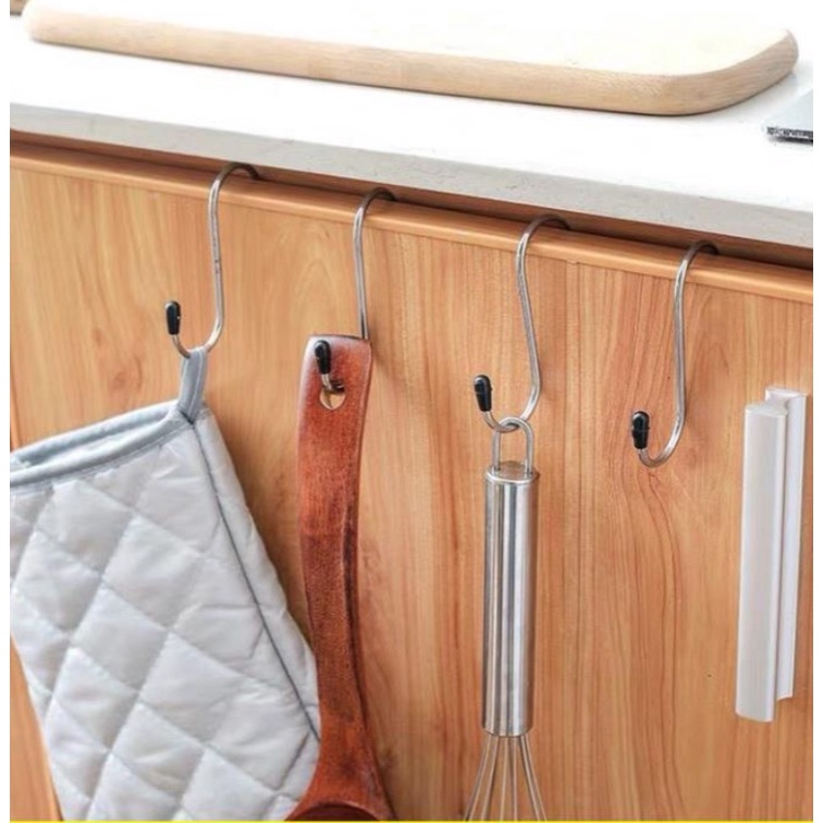 Vỉ 4 Móc treo đồ hình chữ S siêu bền treo hàng hóa, đồ vật 1456 KOREA STORE88