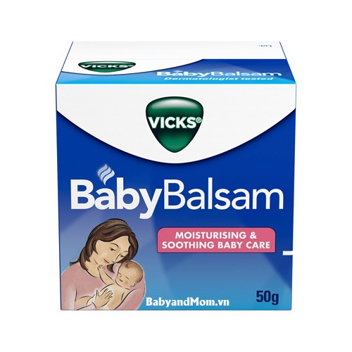 Kem bôi giữ ấm ngực giảm ho BabyBalsam Vicks