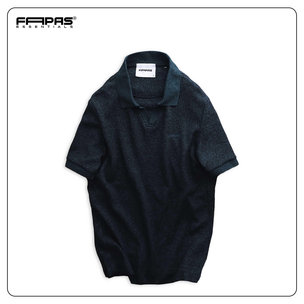 Áo Polo Nam Vneck SS2 Chất Vải Cotton Tổ Ong Co Giãn Thoải Mái Phong Cách Thanh Lịch Tối Giản Form Chuẩn - FAPAS