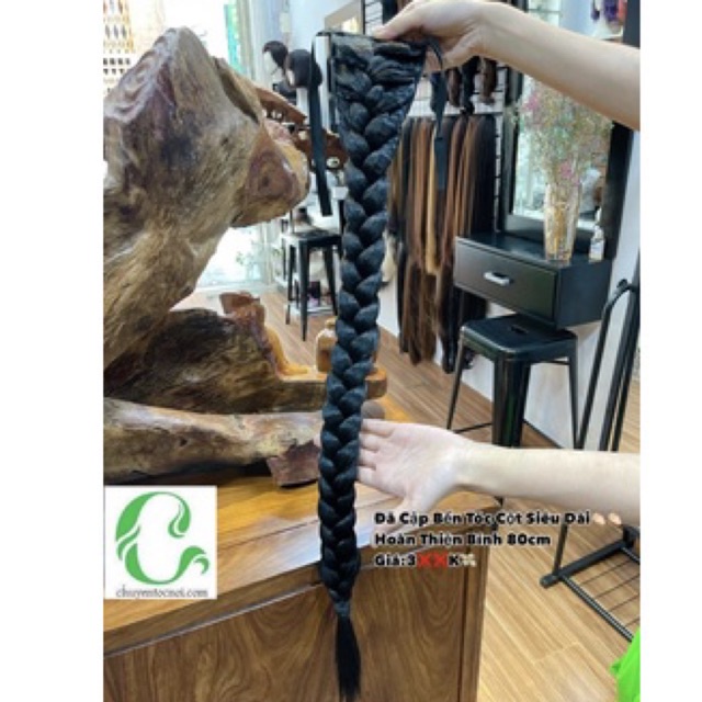 tóc giả cột tết bính rít ❤️cao cấp dài 80cm ❤️freeship 50k