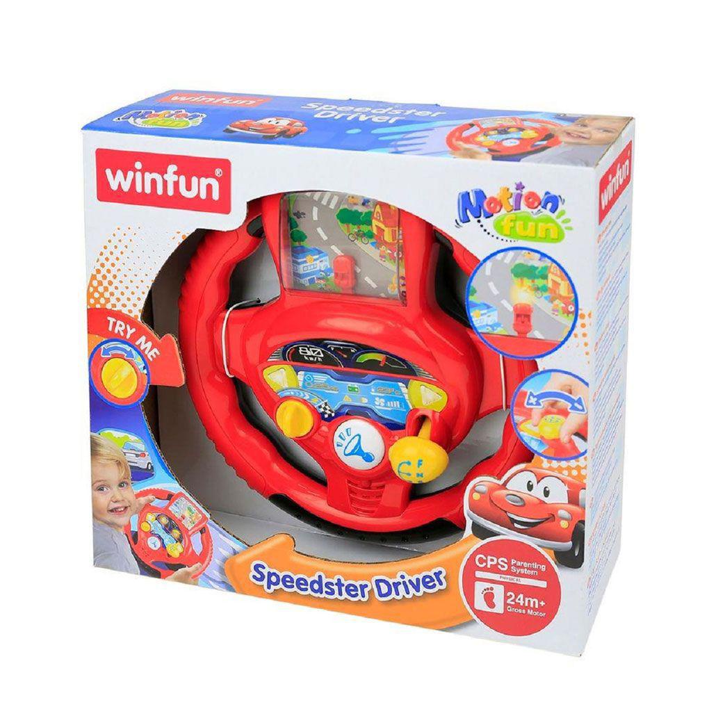 Vô lăng đồ chơi mô phỏng sinh động cho bé, phát triển các giác quan,có màn hình điện tử Winfun 1080